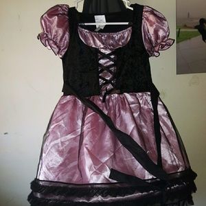Girls costume dress. Hoop skirt design